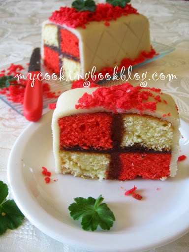 Торта Батенберг (Battenberg Cake)